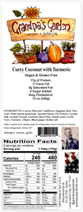 Curry Coconut with Turmeric-Vegan, Gluten Free Patties