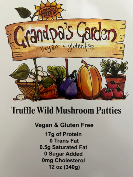 Truffle Wild Mushroom Vegan Gluten Free Patties